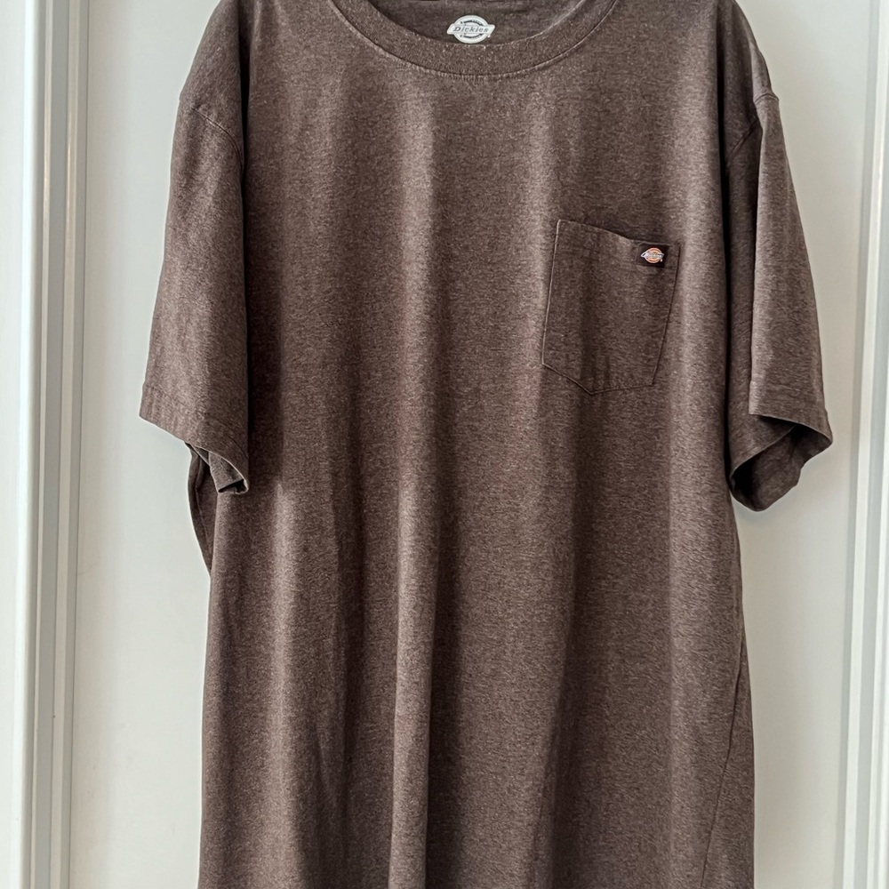 Dickies Dark Brown Short Sleeve Tee with Pocket